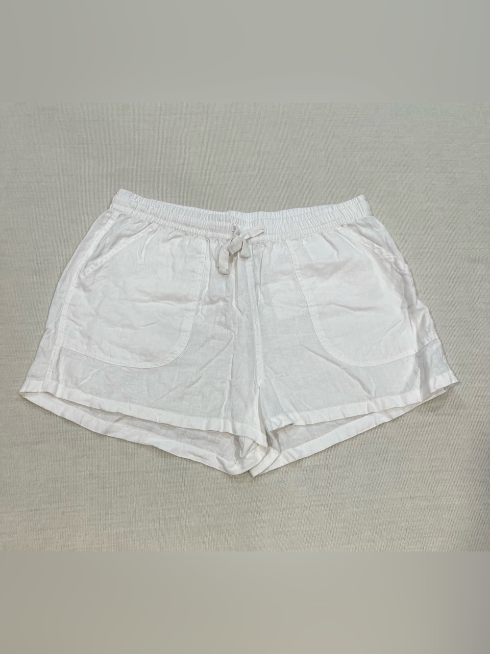 Quince 100% European Linen Shorts White Size Large